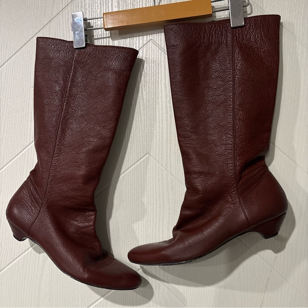 Women's‎ Brown Leather Knee-High Boots